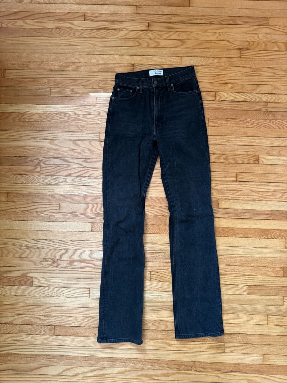 Reformation Cindy Bootleg Jeans in wash “Erie”
